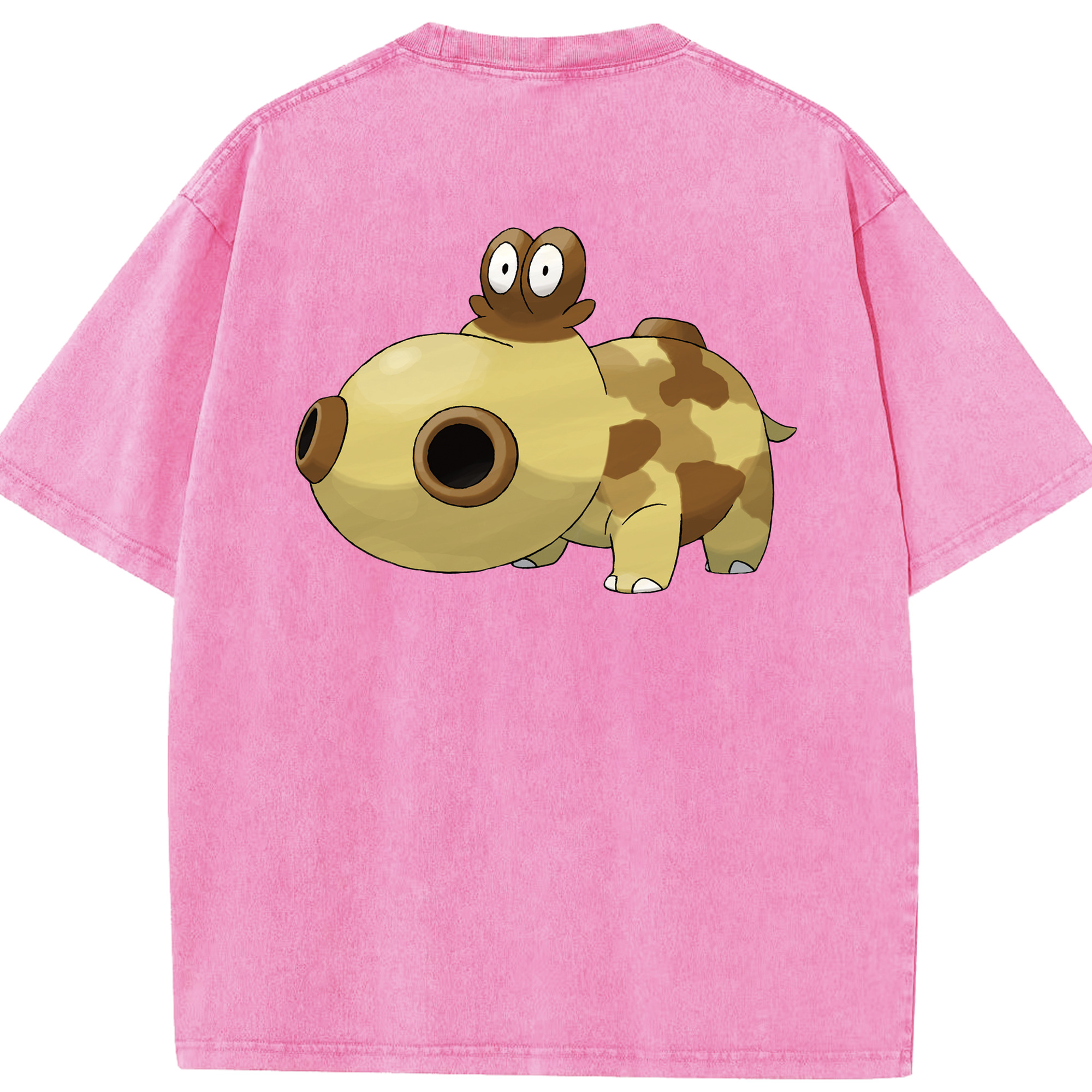 （画像用） ポケットモンスター Pokémon 綿100% ヴィンテージ風 半袖Tシャツ（背面プリント）